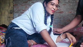 The Teacher Waived the Fees and Fucked His Student - Indian